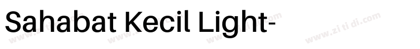 Sahabat Kecil Light字体转换